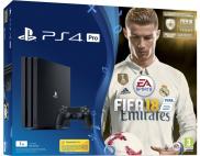 PS4 Pro 1To - Pack FIFA 18 Edition Deluxe + PS+ (Jet Black)