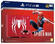 PS4 Pro 1To - Pack Marvel's Spider-Man Edition Limitée Serigraphié (rouge)