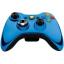 Microsoft XBOX 360 Wireless controller chrome series bleue