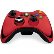 Microsoft XBOX 360 Wireless controller chrome series rouge