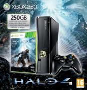 XBOX 360 Slim 250 Go Noire - Pack Halo 4 + 1 manette sans fil + micro-casque