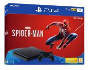 PS4 Slim 1To - Pack Marvel's Spider-Man (Jet Black)