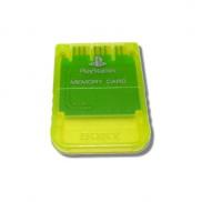 SONY PS1 Memory Card jaune transparente