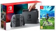 Nintendo Switch avec paire de Joy-Con - Pack The Legend of Zelda: Breath of the Wild (gris)