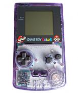 Game Boy Color Jasco Purple Limited 2nd Edition - Clear Purple Mario Artwork (JP)