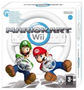 Mario Kart Wii + volant blanc Wii Wheel